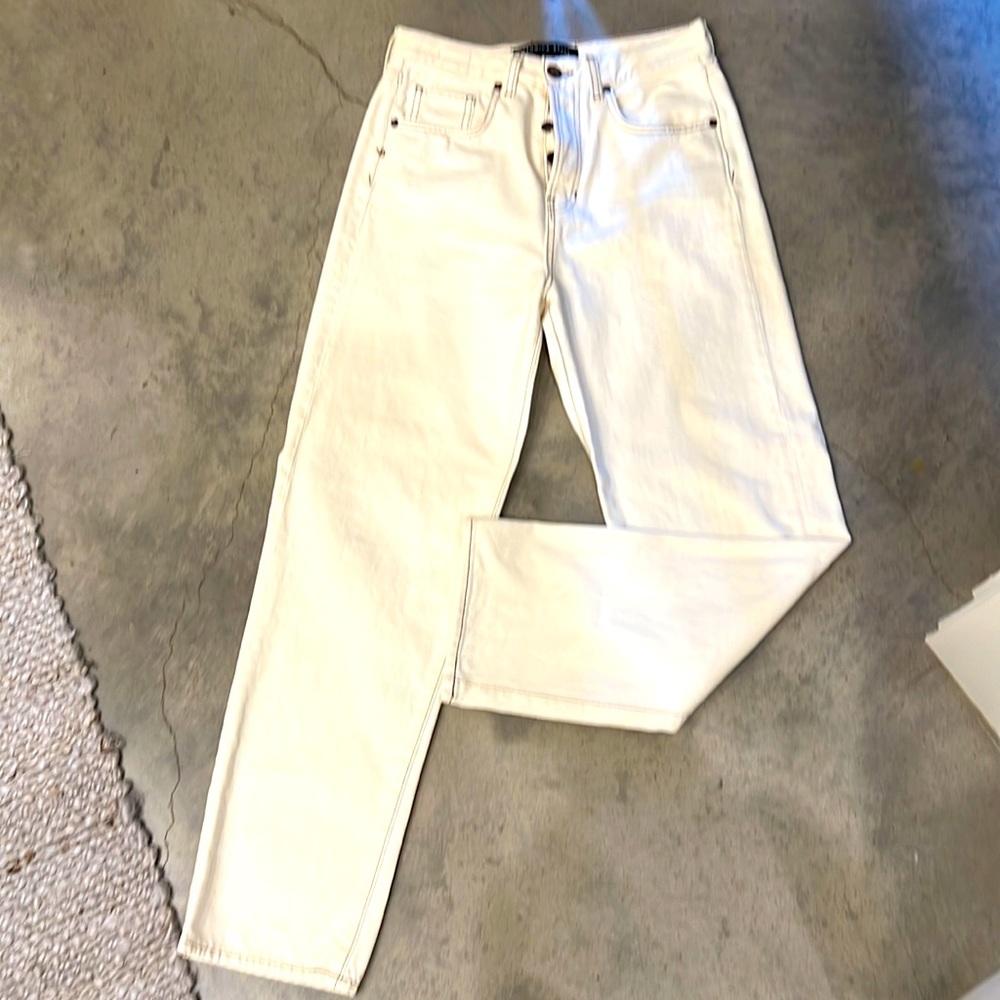 Veronica Beard straight leg, high waist jeans 27